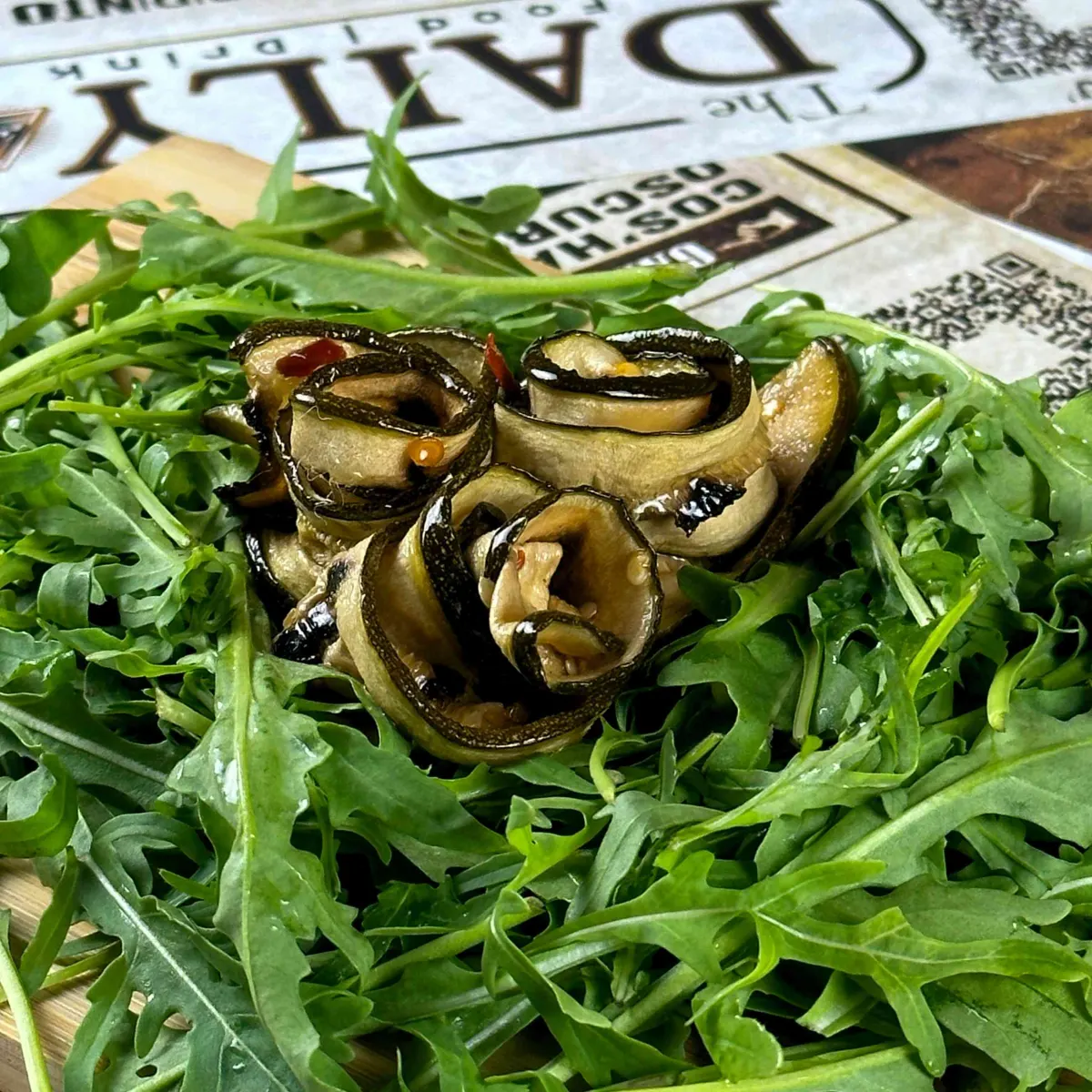 Charred courgette