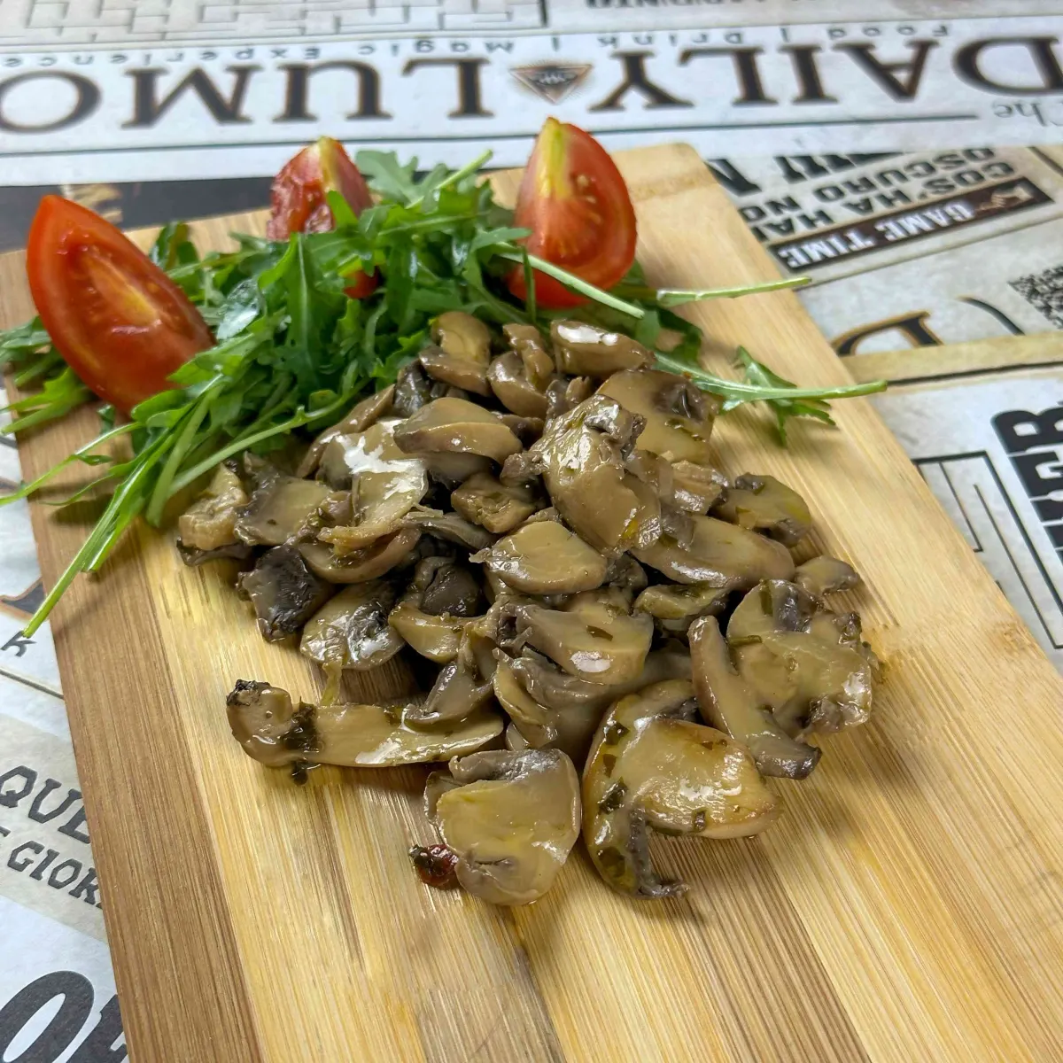 Grilled mushrooms
