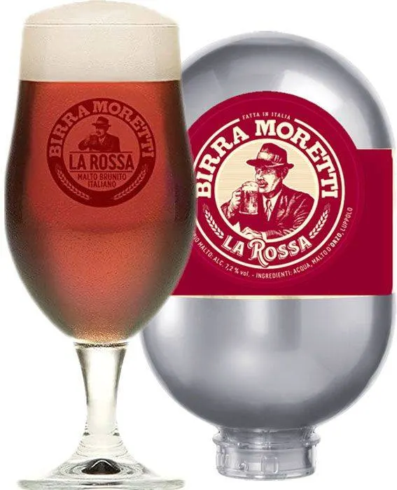 Birra alla Spina Moretti Rossa 7,2% Vol./Alc.