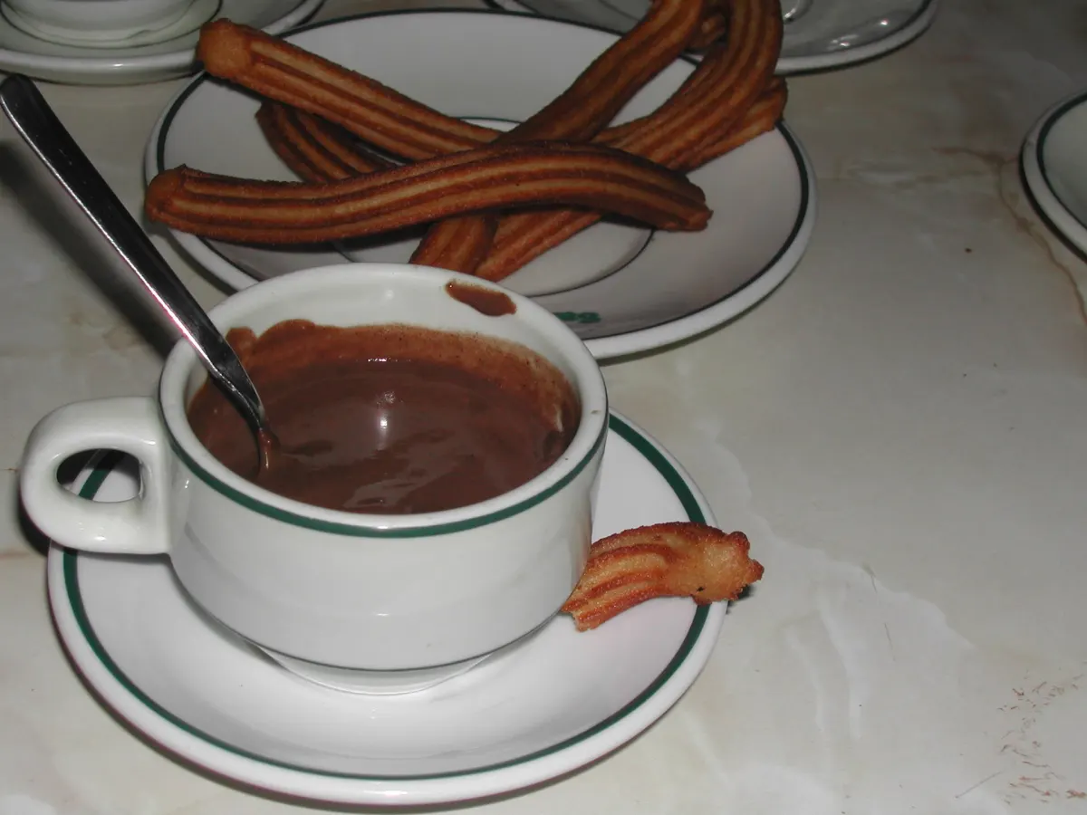 Churros con chocolate