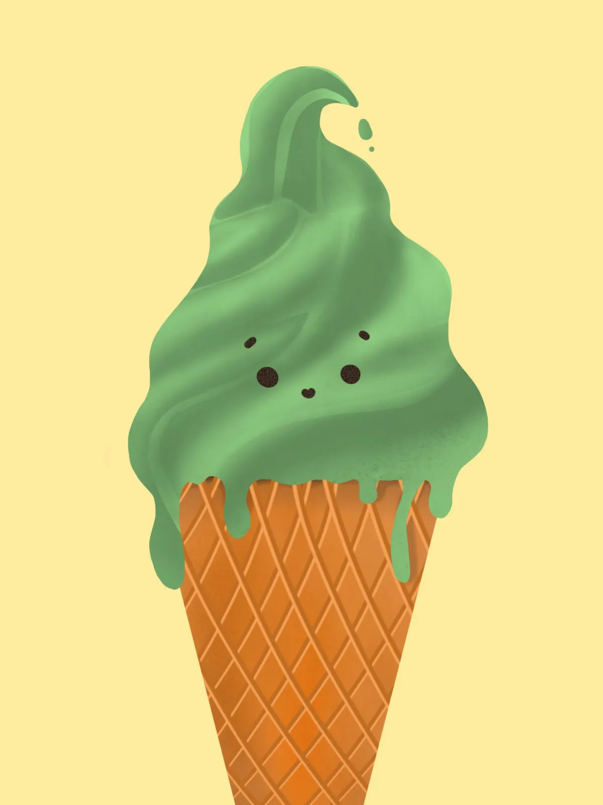 Matcha soft serve