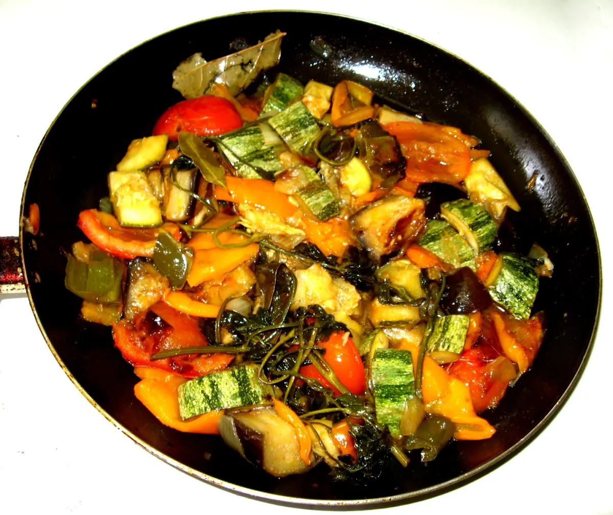 Ratatouille et oeuf