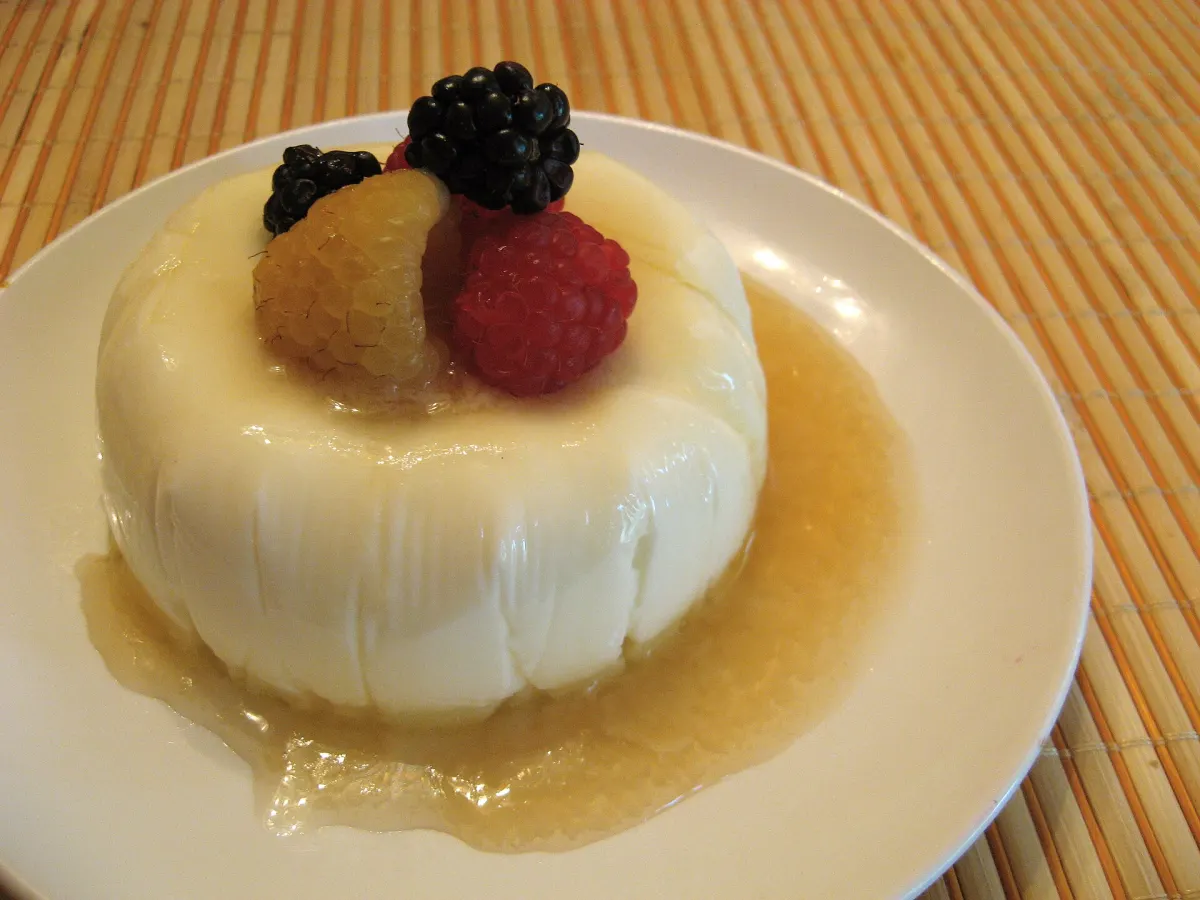 Panna cotta ai frutti di bosco